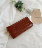 French Pattern Long Zipper Clutch Women's Wallet