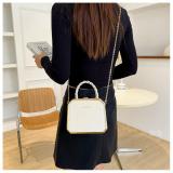 Small Bag Women's Fashion Chain Bag Hard Shell Handbag Shoulder Crossbody Box Bag