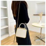 Small Bag Women's Fashion Chain Bag Hard Shell Handbag Shoulder Crossbody Box Bag
