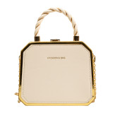 Small Bag Women's Fashion Chain Bag Hard Shell Handbag Shoulder Crossbody Box Bag