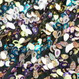 Strapless Slim Fit Feather Tight Fitting Sequin Bodycon Mini Dress