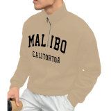 Men's Half-Zip Loose Casual Stand Collar Top