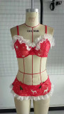 Sexy Lingerie Sexy Shorts Set Christmas Elk Print Pajamas Clothes
