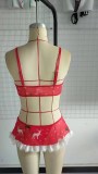 Sexy Lingerie Sexy Shorts Set Christmas Elk Print Pajamas Clothes