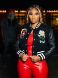 Women's Fashion Casual Jackets Embroidered Baseball Coats