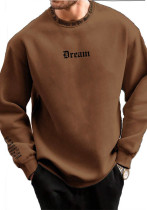 Men's Solid Color Outdoor Fitness Casual Fashion Printed Pullover Top Men's Solid Color Outdoor Fitness Casual Fashion Printed Pullover Top