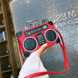Radio Bag Box Shoulder Crossbody Bag Creative Style Funny Handbag For Women