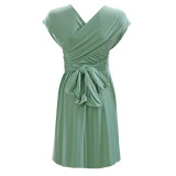 Women Sexy Backless Lace-Up Dress