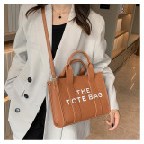 Women Printed Simple Letter Hand Shoulder Crossbody Bag