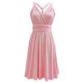 Women Sexy Backless Lace-Up Dress