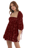 Plus Size Women Sequin Summer Casual Round Neck Short Sleeve Solid Dress