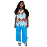 Women's Sweater Vest Autumn And Winter Street Fashion Casual Irregular V-Neck Top