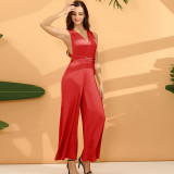 Sexy Women's Fashionable Solid Color Multi-Wear Wide Leg Pants