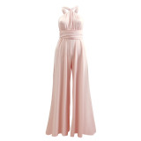 Sexy Women's Fashionable Solid Color Multi-Wear Wide Leg Pants