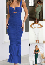 Spring Summer Holidays Straps Slim Fishtail Party Dress Spring Summer Holidays Straps Slim Fishtail Party Dress