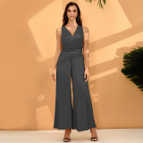 Sexy Women's Fashionable Solid Color Multi-Wear Wide Leg Pants