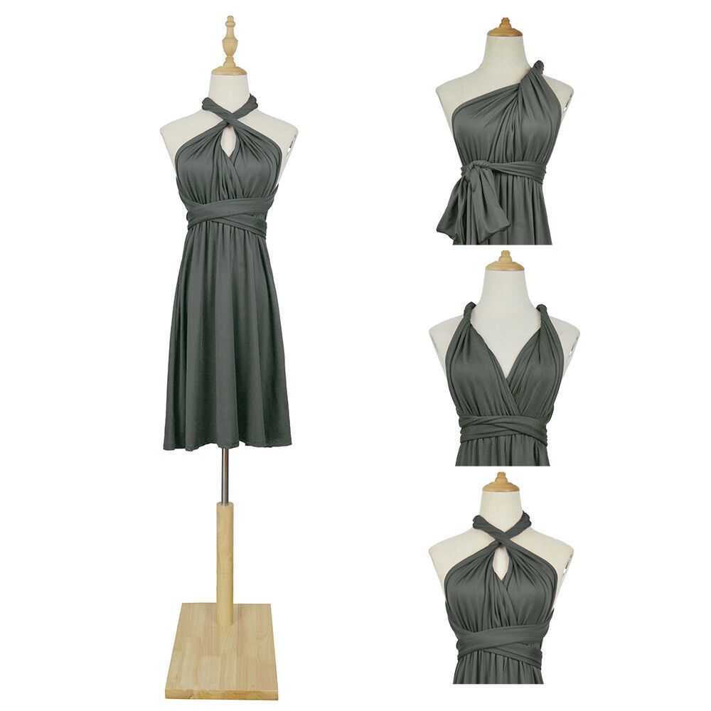 Women Solid Lace-Up Sexy Backless Mini Dress