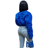 Women Star Embossed Padded Jacket