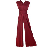 Women Crossover Sleeveless Jumpsuit