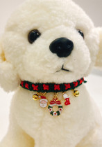 Christmas pet collar cat scarf