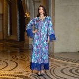 Women Arabian Dubai Muslim Print Abayas