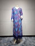 Women Arabian Dubai Muslim Print Abayas
