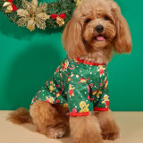Christmas Dog Cartoon Print Cat Pet T-Shirt