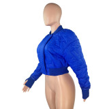Women Star Embossed Padded Jacket