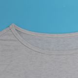 Women Solid Casual Slash Shoulder Top and Pant Two-piece Set