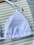Women Sexy Flower Bikini Swimwear Two Pieces