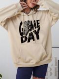 Plain Letter Graphic Oversized Plain Hoodies