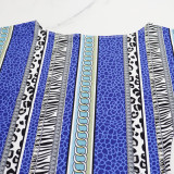 summer Women off shoulder printed dress