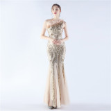 Plus Size Women Sequin Formal Party Evening Dress