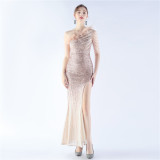 Plus Size Women Sequin Formal Party Evening Dress