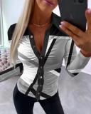 Women long sleeve printed shirt