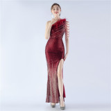 Plus Size Women Sequin Formal Party Evening Dress