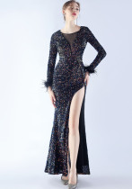 Plus Size Women Sequin Formal Party Evening Dress Plus Size Women Sequin Formal Party Evening Dress