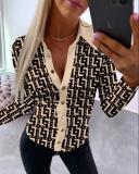 Women long sleeve printed shirt