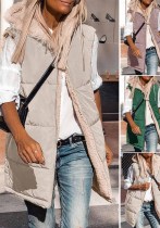 Women's Winter Clothing Loose Sleeveless Hooded Cotton Padded Vest Jacket Women's Winter Clothing Loose Sleeveless Hooded Cotton Padded Vest Jacket