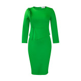 Women's Fall/Winter Chic Elegant Office African Dress