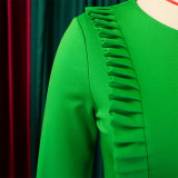 Women's Fall/Winter Chic Elegant Office African Dress