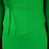 Women's Fall/Winter Chic Elegant Office African Dress