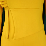 Women's Fall/Winter Chic Elegant Office African Dress