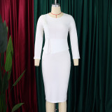 Women's Fall/Winter Chic Elegant Office African Dress