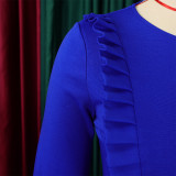 Women's Fall/Winter Chic Elegant Office African Dress