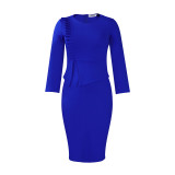 Women's Fall/Winter Chic Elegant Office African Dress