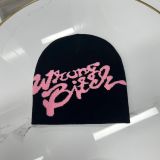 American Knitting Letter Embroidered Retro Beanie
