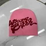 American Knitting Letter Embroidered Retro Beanie