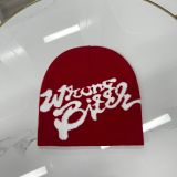 American Knitting Letter Embroidered Retro Beanie
