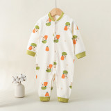 Baby cotton printed long sleeve Romper